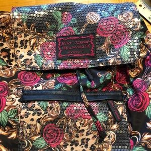 Betsey Johnson New York NY Sequined Backpack